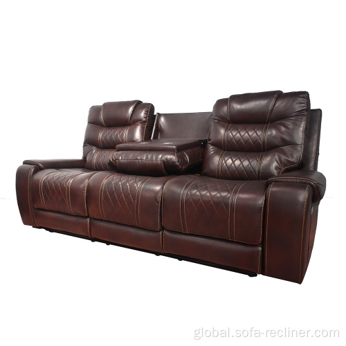 3+2+1 Electric Recliner Sofa Top Grain Leather Recliner Sofa Electric Recliner Sofa Supplier